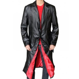 Blade Trinity Leather Long Trench Coat