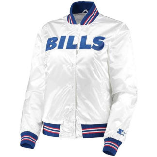 Buffalo Bills White Starter Jacket