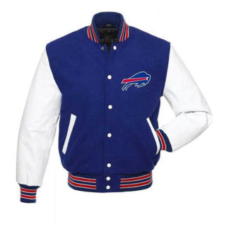 NFL Buffalo Bills Blue White Varsity Jacket