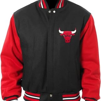 Men Chicago Red Bull Vintage Bomber Jacket